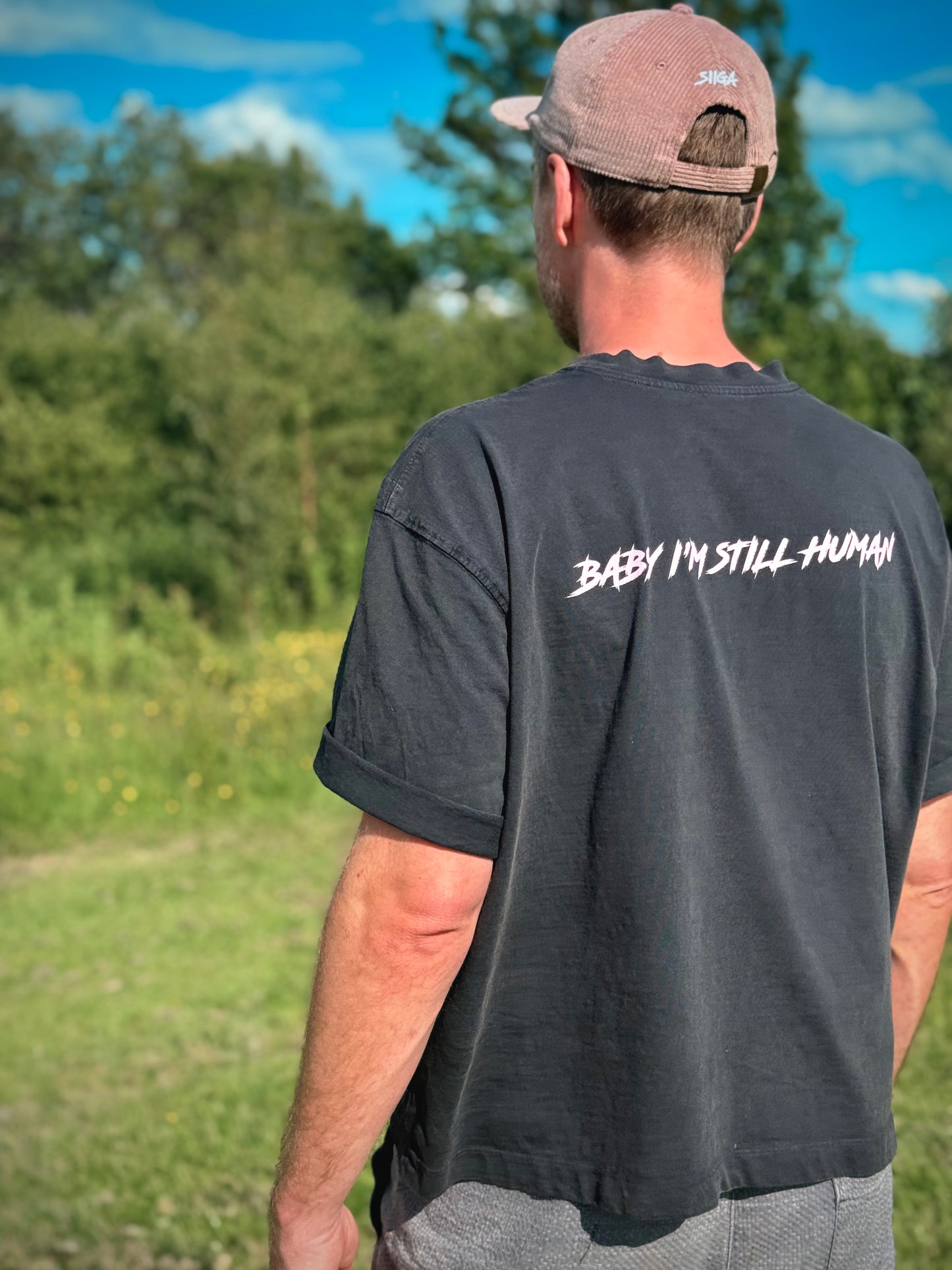 Organic Cotton 'Baby I'm Still Human' T-Shirt