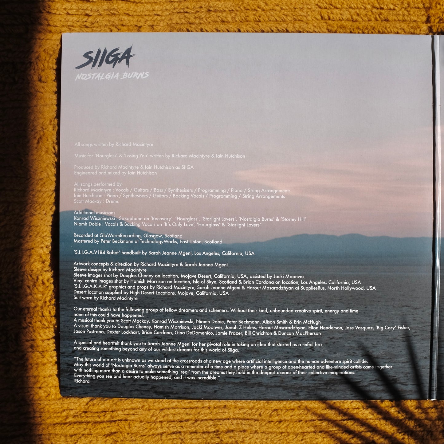 Nostalgia Burns Double Vinyl LP
